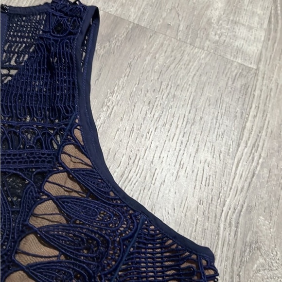 Self Portrait Lace Peplum Top in Teardrop Lace - Picture 6 of 12